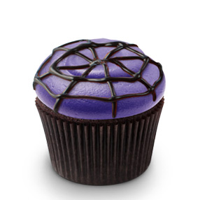 Chocolate Spider Web Cupcake - 128
